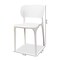 Baxton Studio Rae ModernWhite Finished Polypropylene Plastic 4-Piece Stackable Dining Chair Set, PK4 192-4PC-12022-ZORO - alternate 4